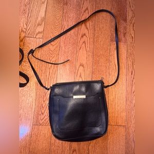 Black leather bag from Aldo